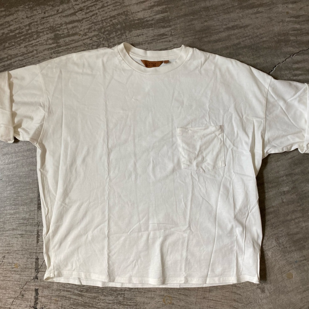 Jamie Haller The Chameleon Pocket Tee Shirt Natural White S
